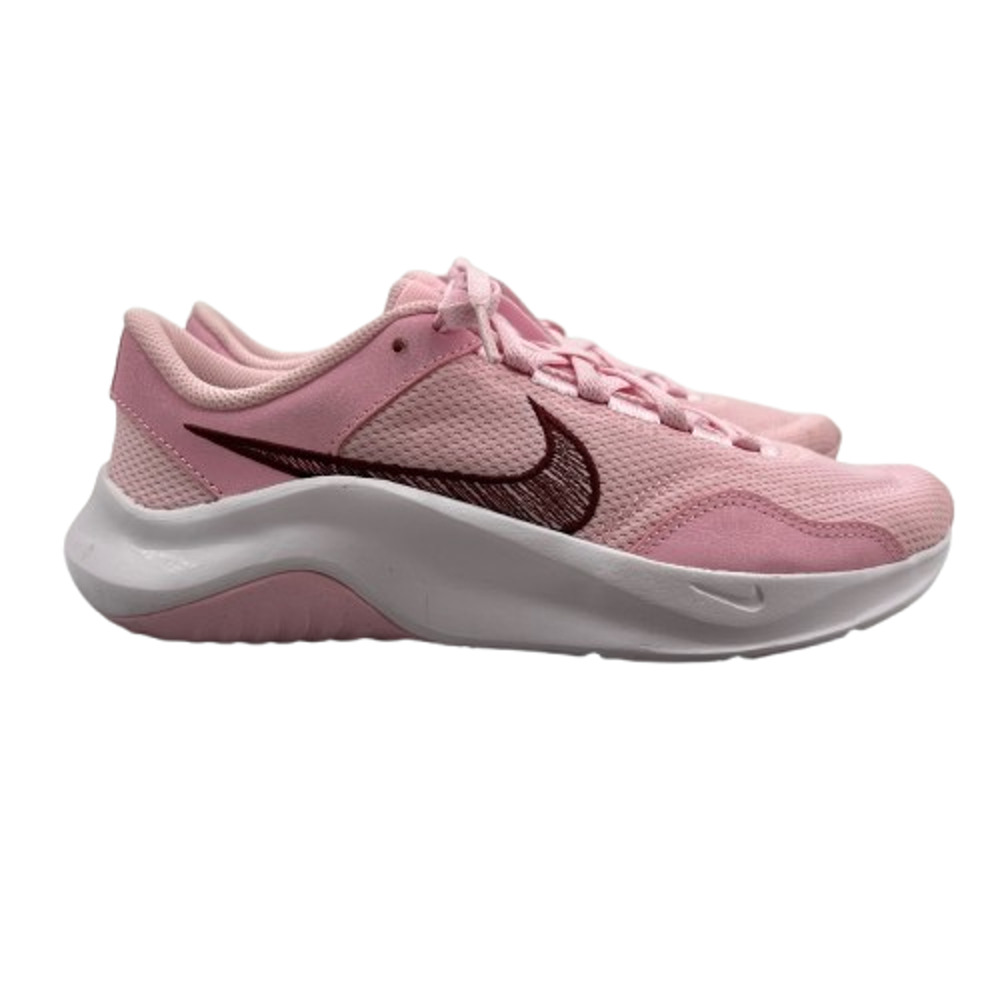 Nike Womens 8 Shoes Pink Legend Essential 3 Next Nature Lace Up Sneakers DM1119